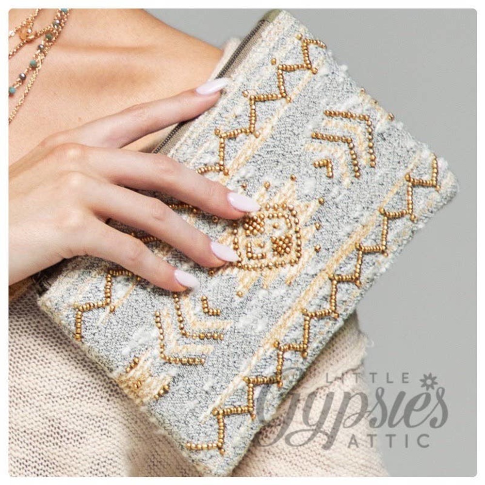 Anya Handmade Ethnic Pattern Clutch from Ruggine - Picture 1 of 8